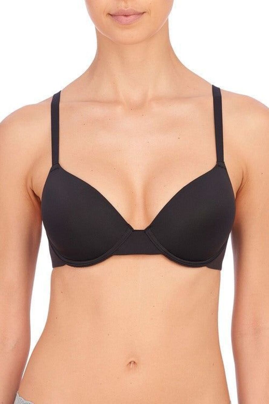 Natori Revelation Ultimate Comfort Contour Underwire T-Shirt Bra Black 34DD